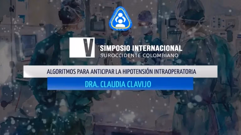 Algoritmos para anticipar la hipotensión intraoperatoria