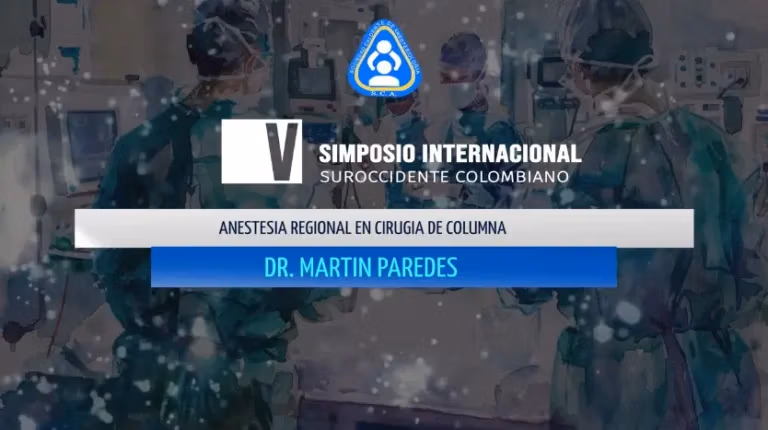 Anestesia regional en cirugia de columna