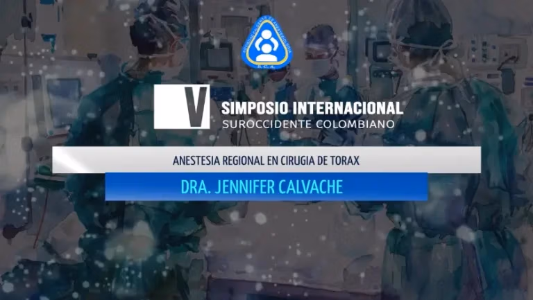Anestesia regional en cirugia de torax