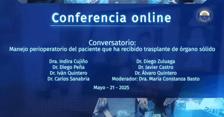 Conversatorio_Manejo perioperatorio del paciente que ha recibido trasplante de órgano sólido